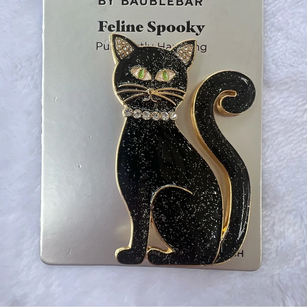 Sugarfix by Baublebar Halloween, Feline Spooky, Purr-fectly Haunting‎ Pin Brooch